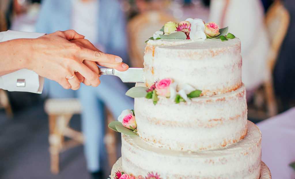 Hochzeitstorte Anschnitt
